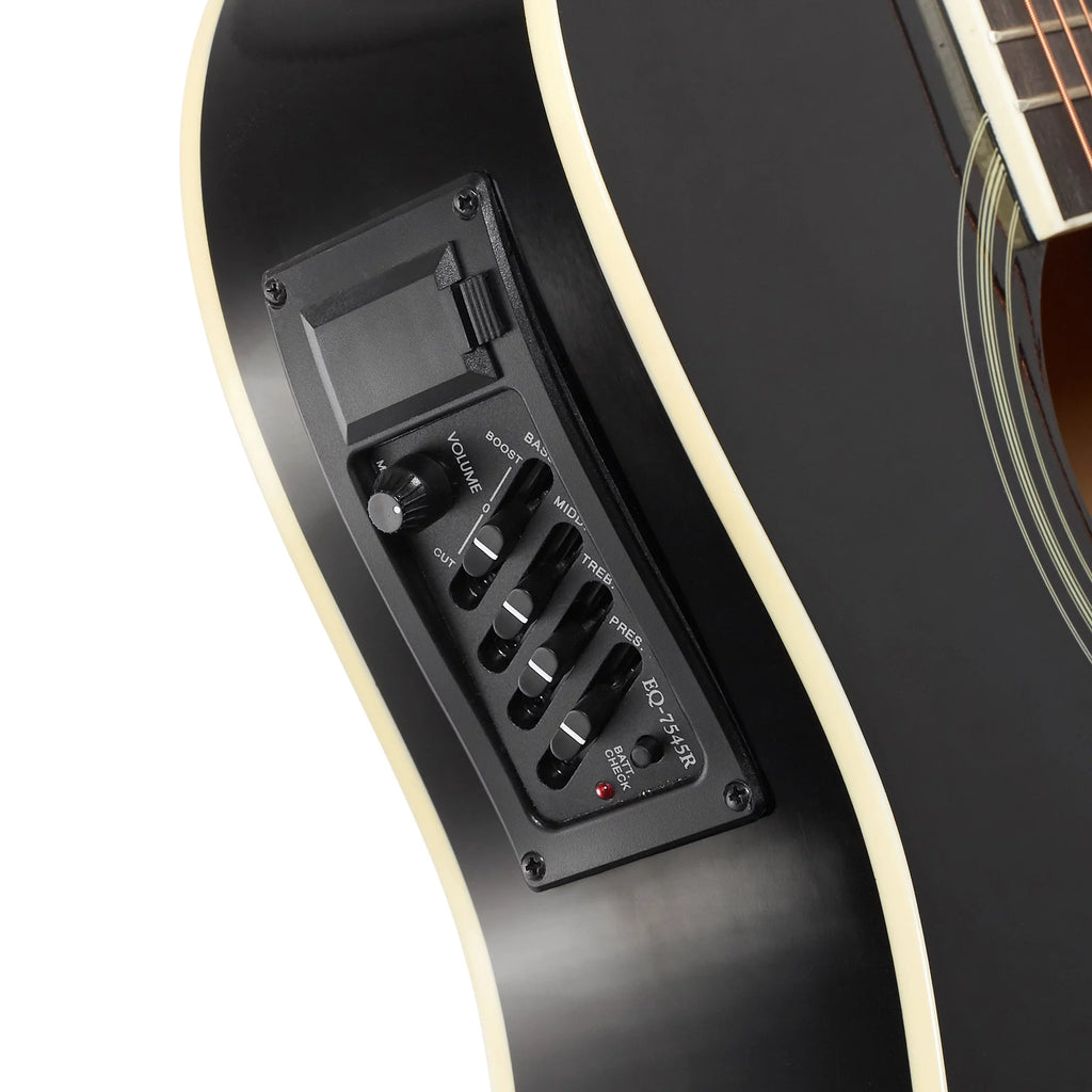 41-Inch Full-Size Acoustic Electric Guitar Black K292720