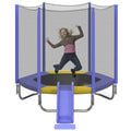 7FT Toddler Trampoline with Slide and Ladder Z75311