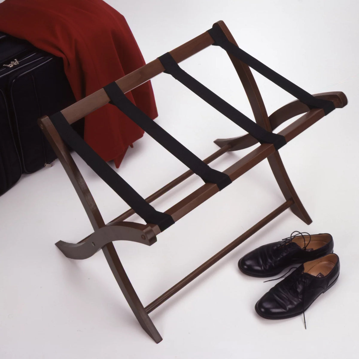 Walnut Wood Luggage Rack T750251