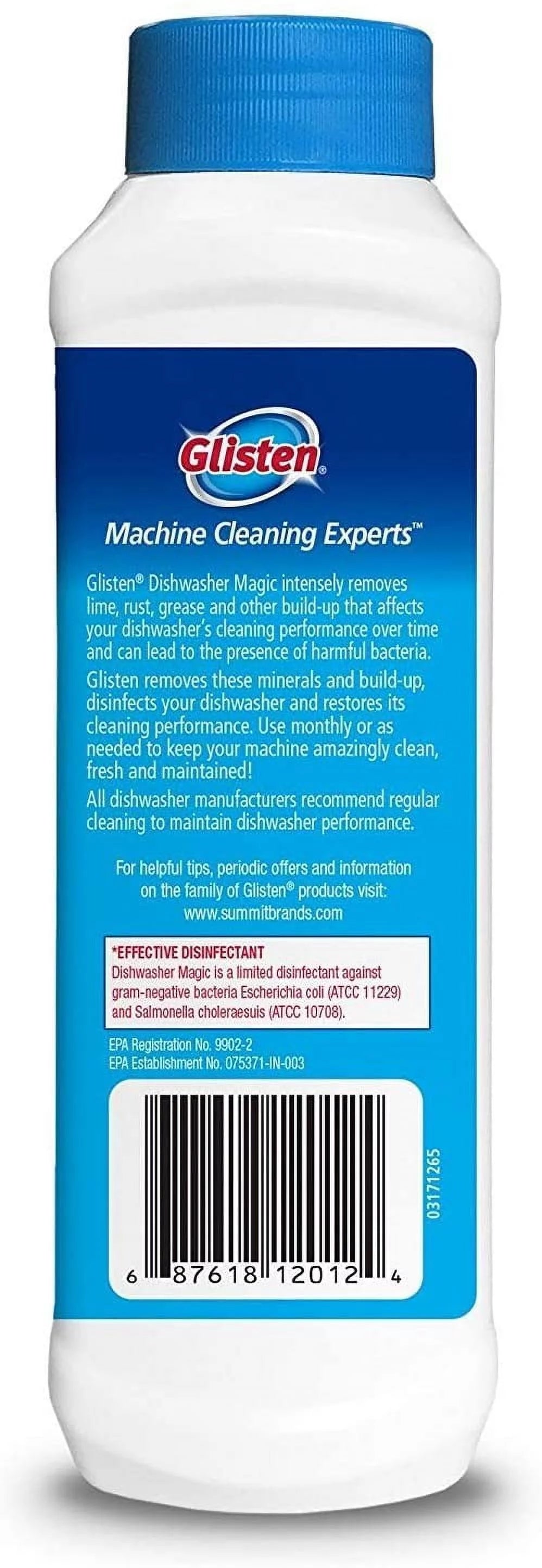 Dishwasher Cleaner & Disinfectant Fresh Lemon 12 Ounce Pack of 3 W848372