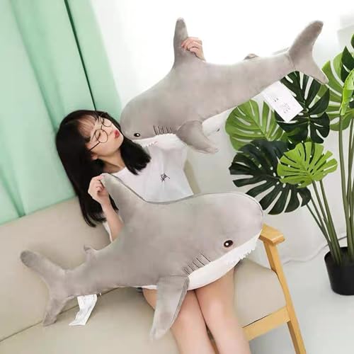 31 Inch Soft Shark Stuffed Animal Plush Pillow V8205