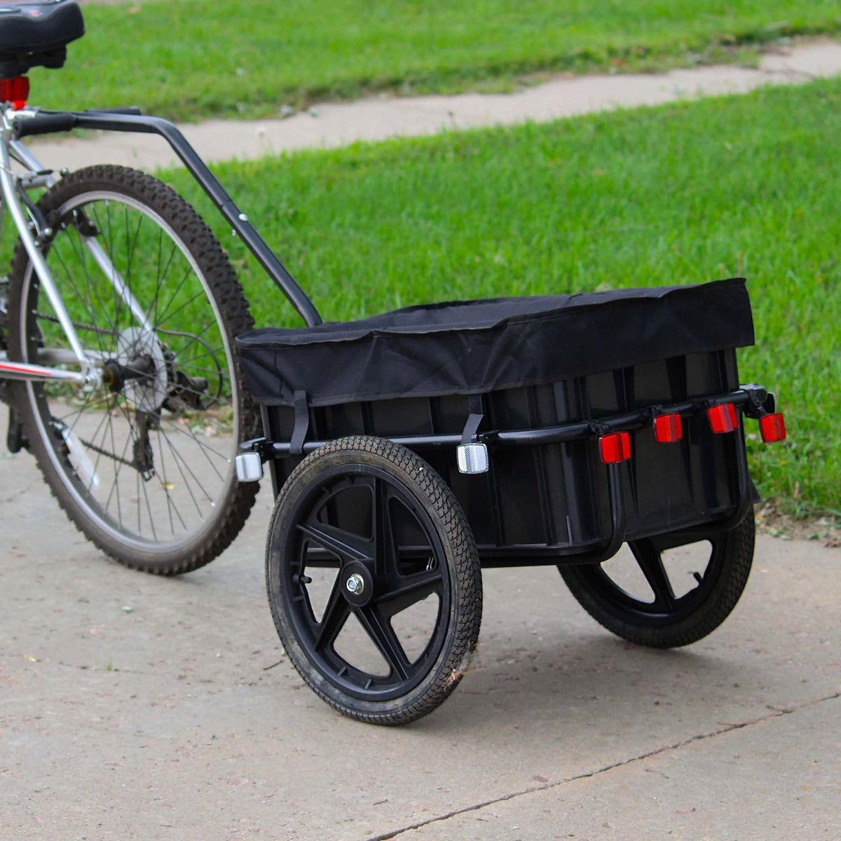 Bike Trailer Utility Cart and Attachment Kit 88lb Cap B125656